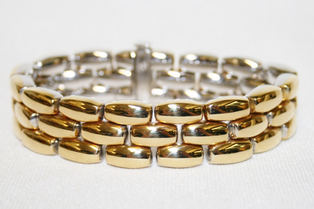 Two Tone Link Bracelet Reversible
