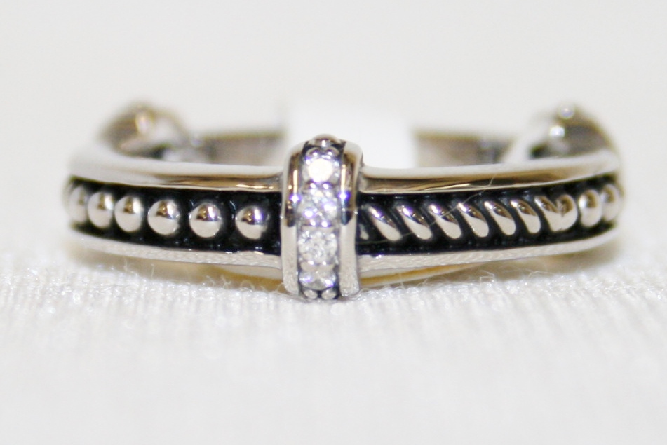 John Atencio Antigua Diamond Stack Ring