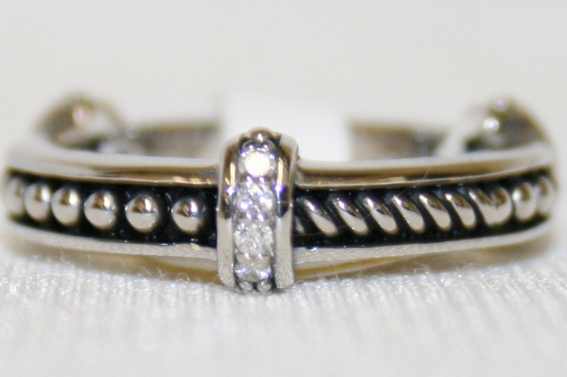 John Atencio Antigua Diamond Stack Ring