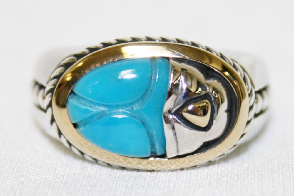 John Atencio Pharaoh Turquoise Women’s Ring