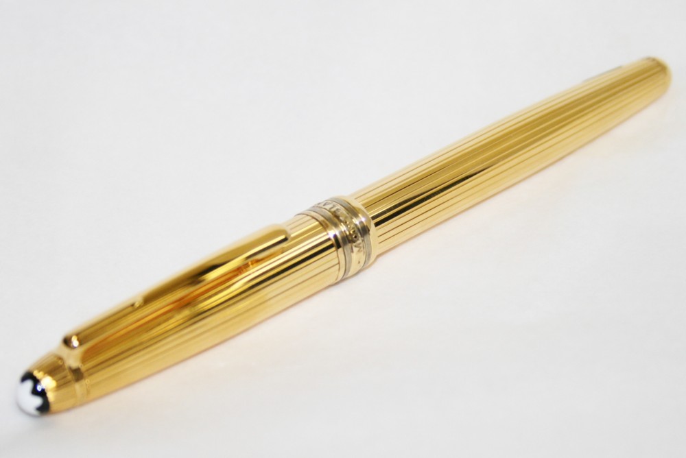 Montblanc Sterling Gold Vermeil Fountain Pen Double Broad