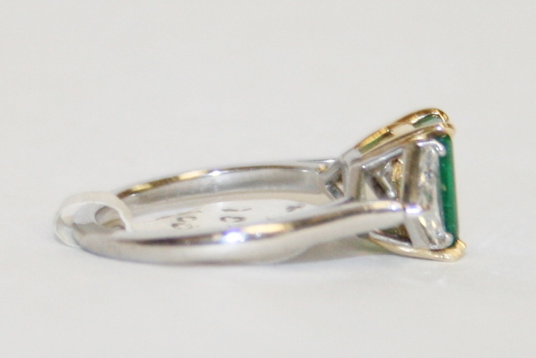 Emerald and Diamond Ring – 1.04ct.