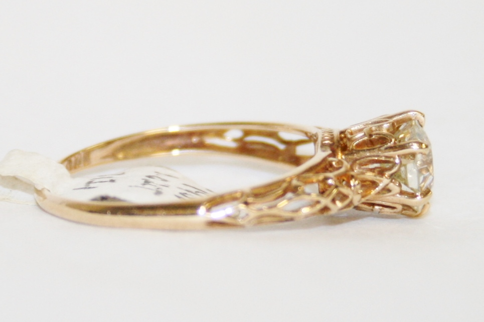 Yellow Gold Old European Cut Diamond Ring – 1.02 ct.