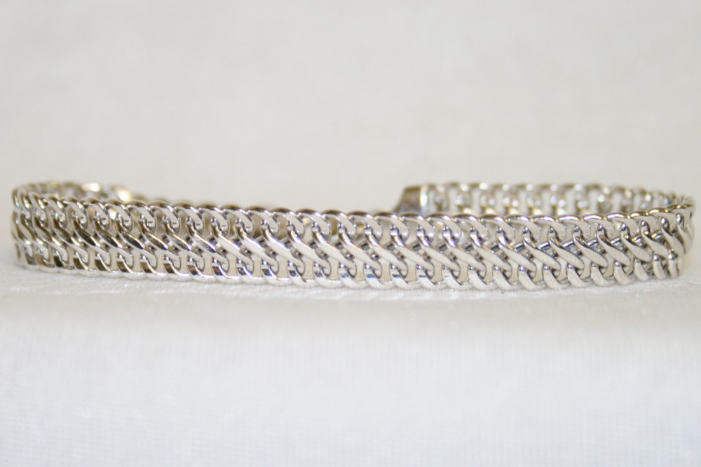 White Gold Link Bracelet