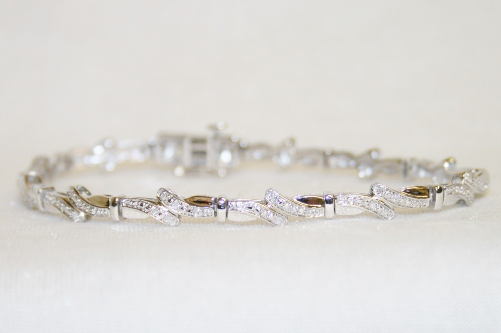 White Gold Diamond Tennis Bracelet – 0.25ct tw.