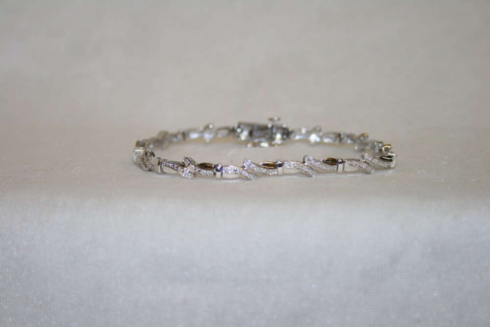 White Gold Diamond Tennis Bracelet – 0.25ct tw.