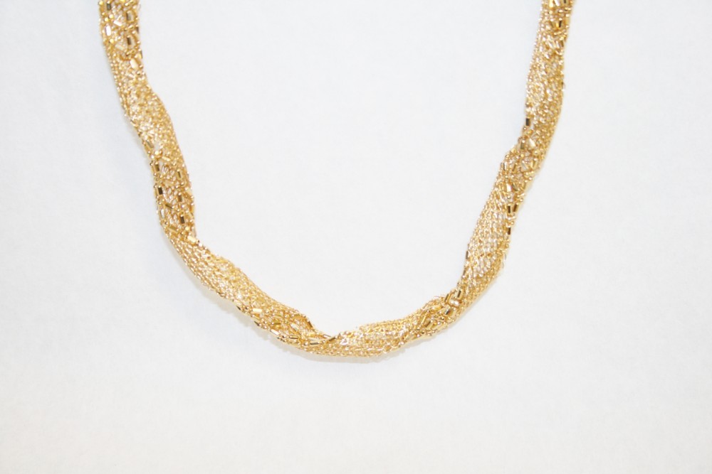 Yellow Gold Mesh Chain