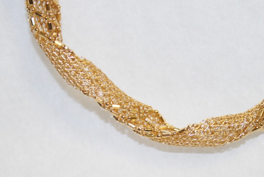 Yellow Gold Mesh Chain
