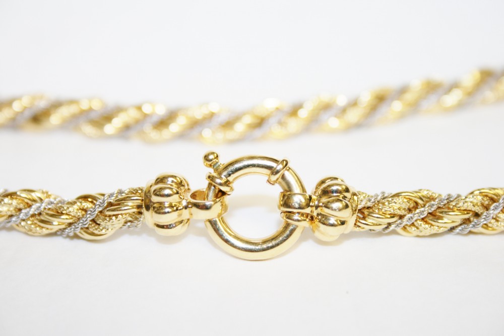 Two Tone Double Rope Chain