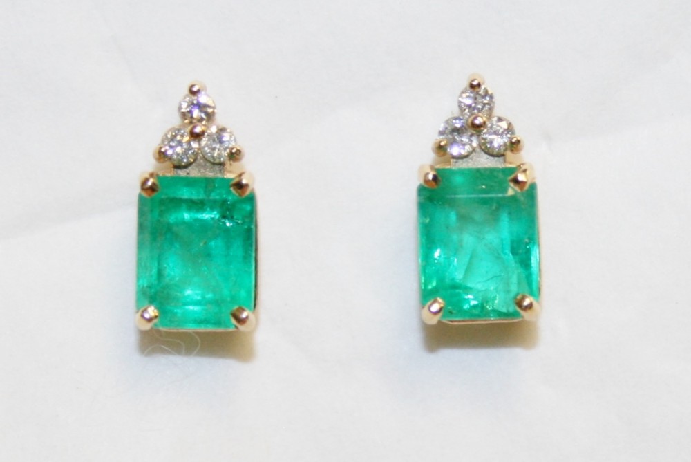 Emerald and Diamond Earrings – 2.54 ct. tw
