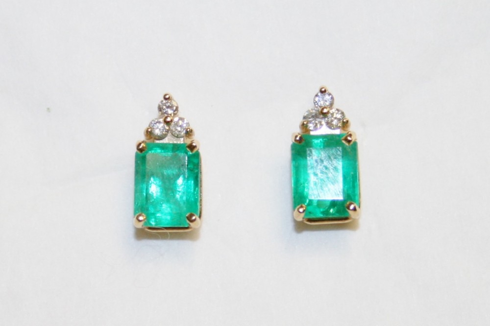 Emerald and Diamond Earrings – 2.54 ct. tw