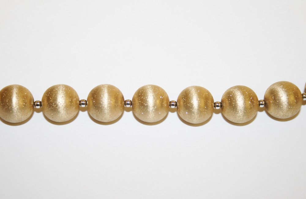 Yellow Gold 12mm Ball Necklace
