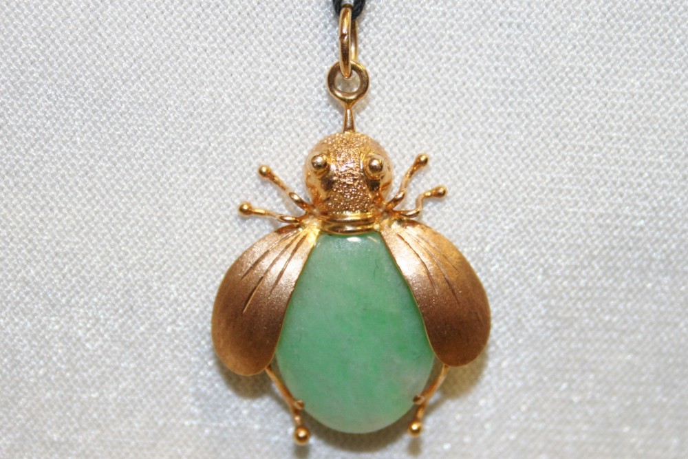 Jade Bug Pendant