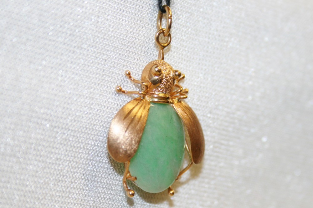 Jade Bug Pendant