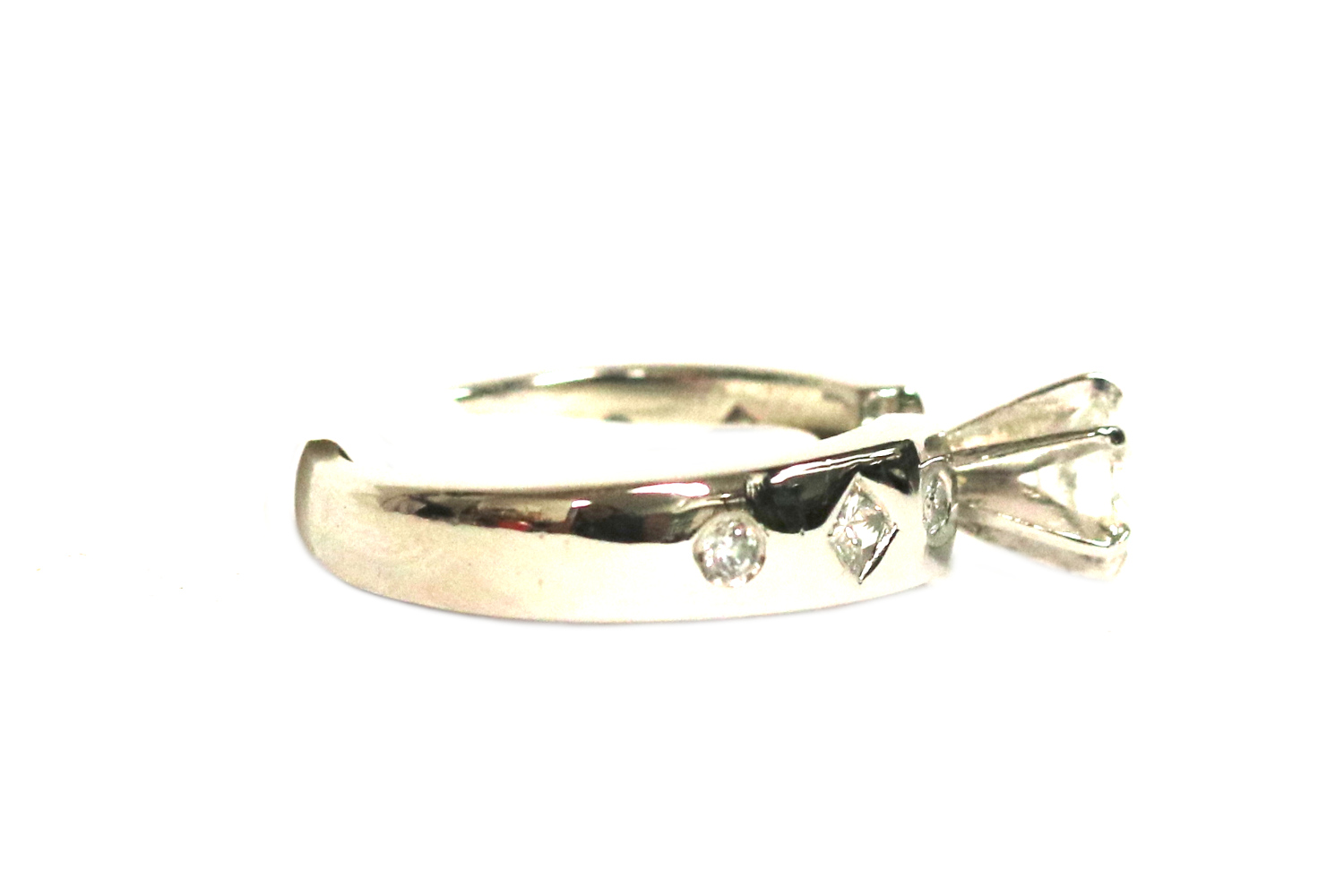 Platinum Diamond Engagement Ring – 0.46 ct.