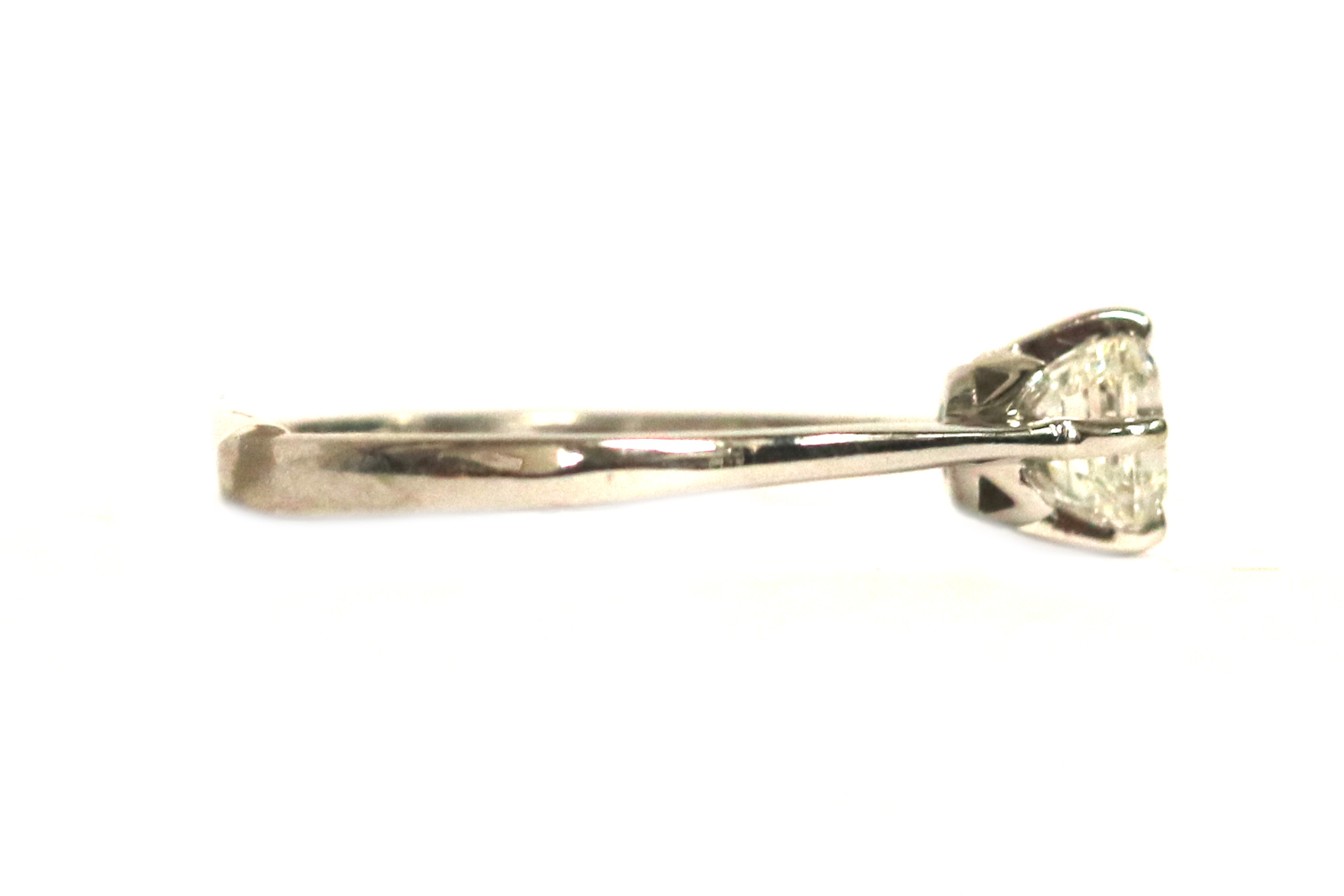Square Emerald Cut Diamond Solitaire Ring – 1.01ct.