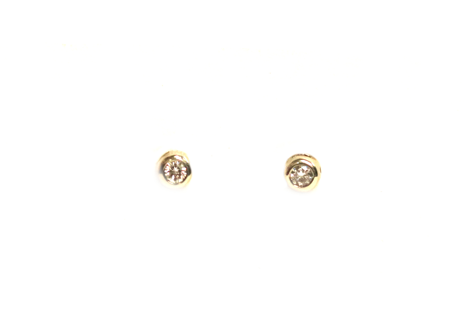 Small White Gold Diamond Stud Earrings – 0.10 ct. TW