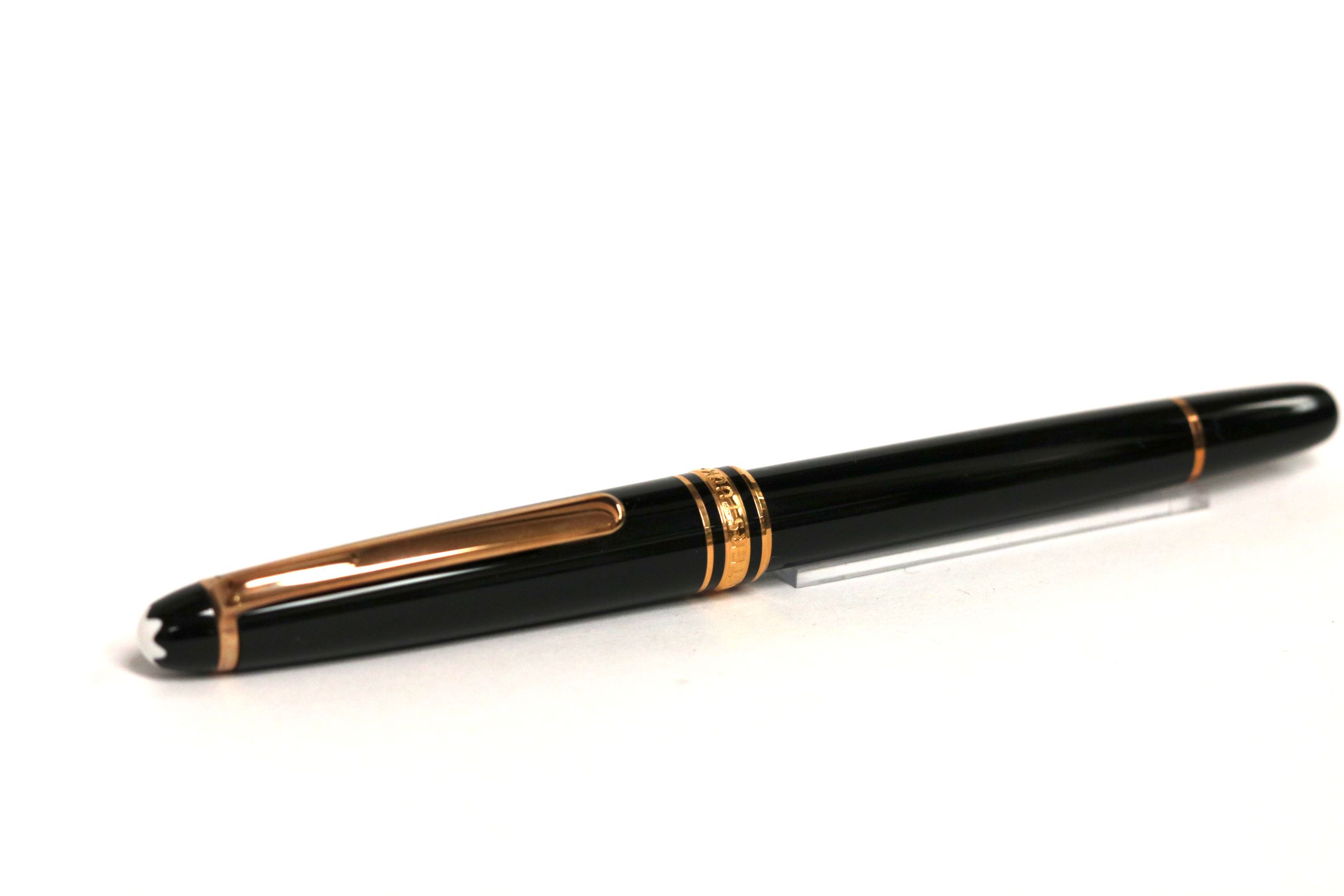 Montblanc 163 Rollerball Pen Black and Rose