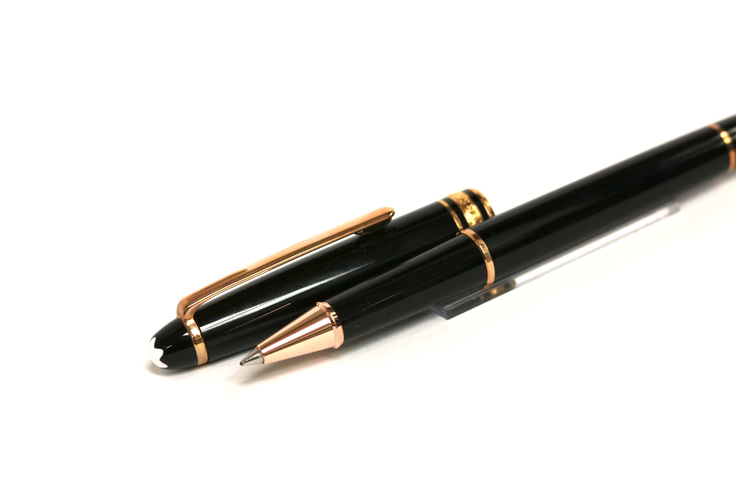 Montblanc 163 Rollerball Pen Black and Rose