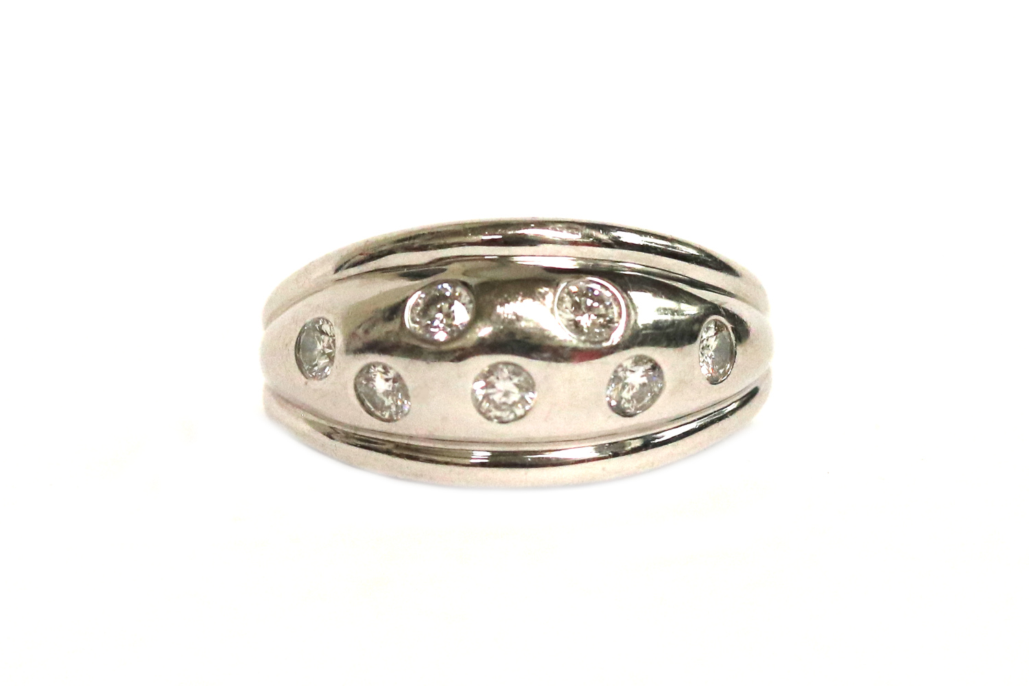 White Gold Diamond Dome Ring – 0.70ct TW