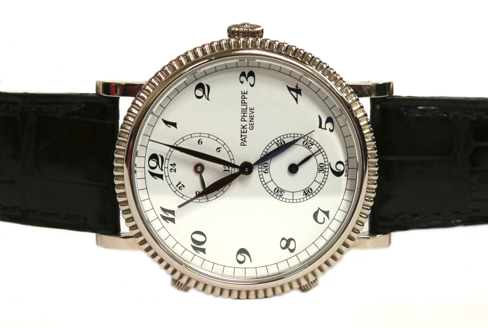 Patek Philippe Travel Time Dual Time Zone 18k White Gold Watch – 5034G