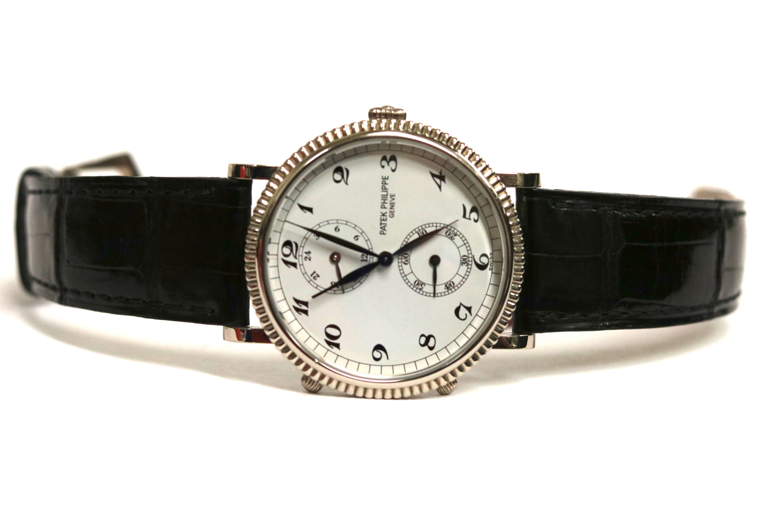Patek Philippe Travel Time Dual Time Zone 18k White Gold Watch – 5034G