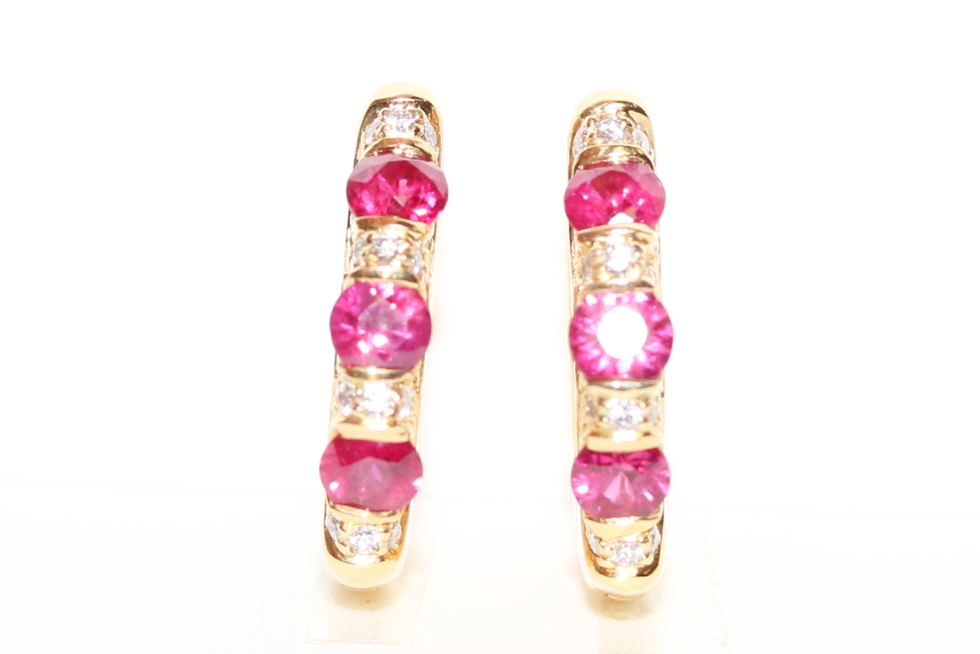 Carelle Ruby and Diamond Earrings