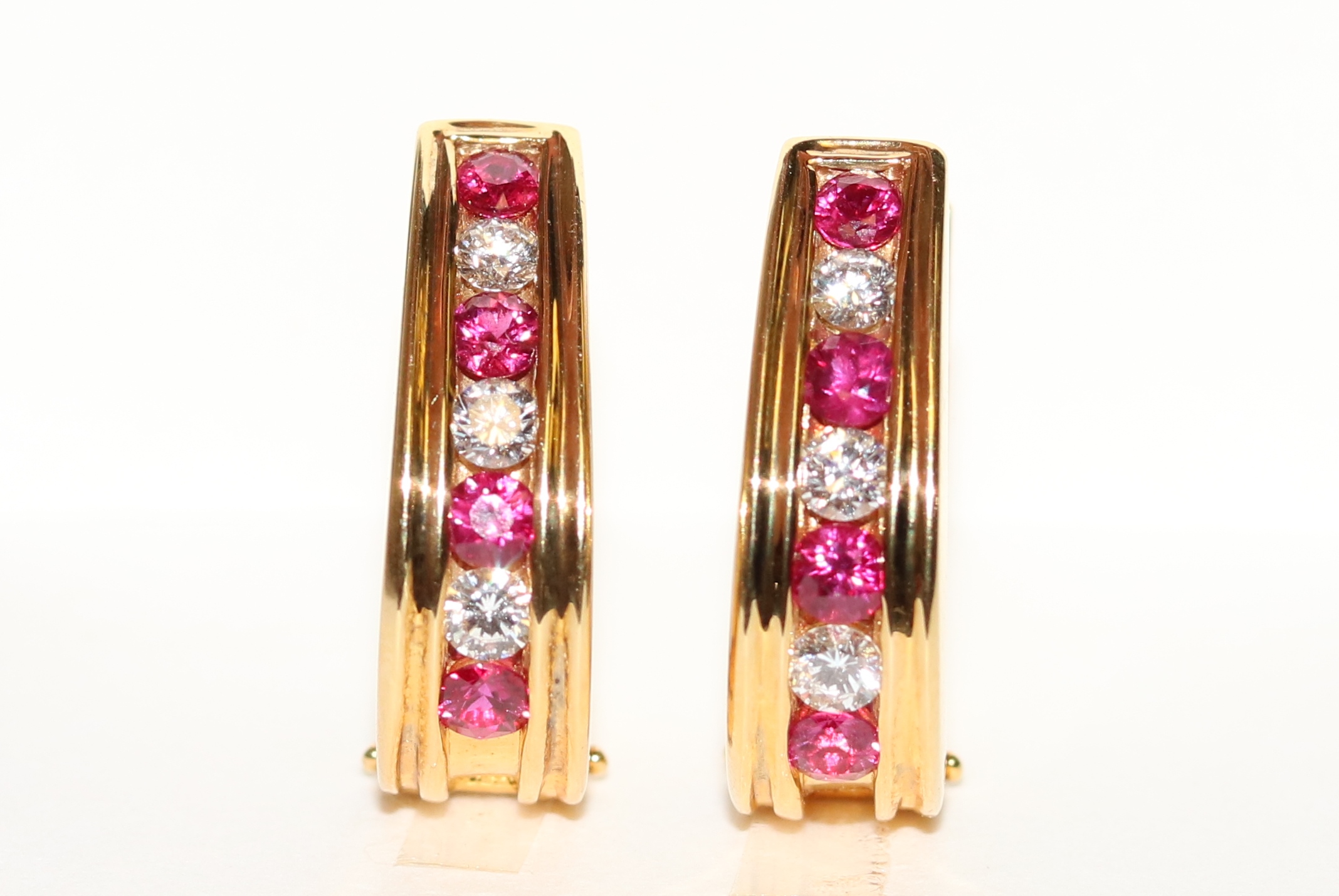 Ruby and Diamond Earrings