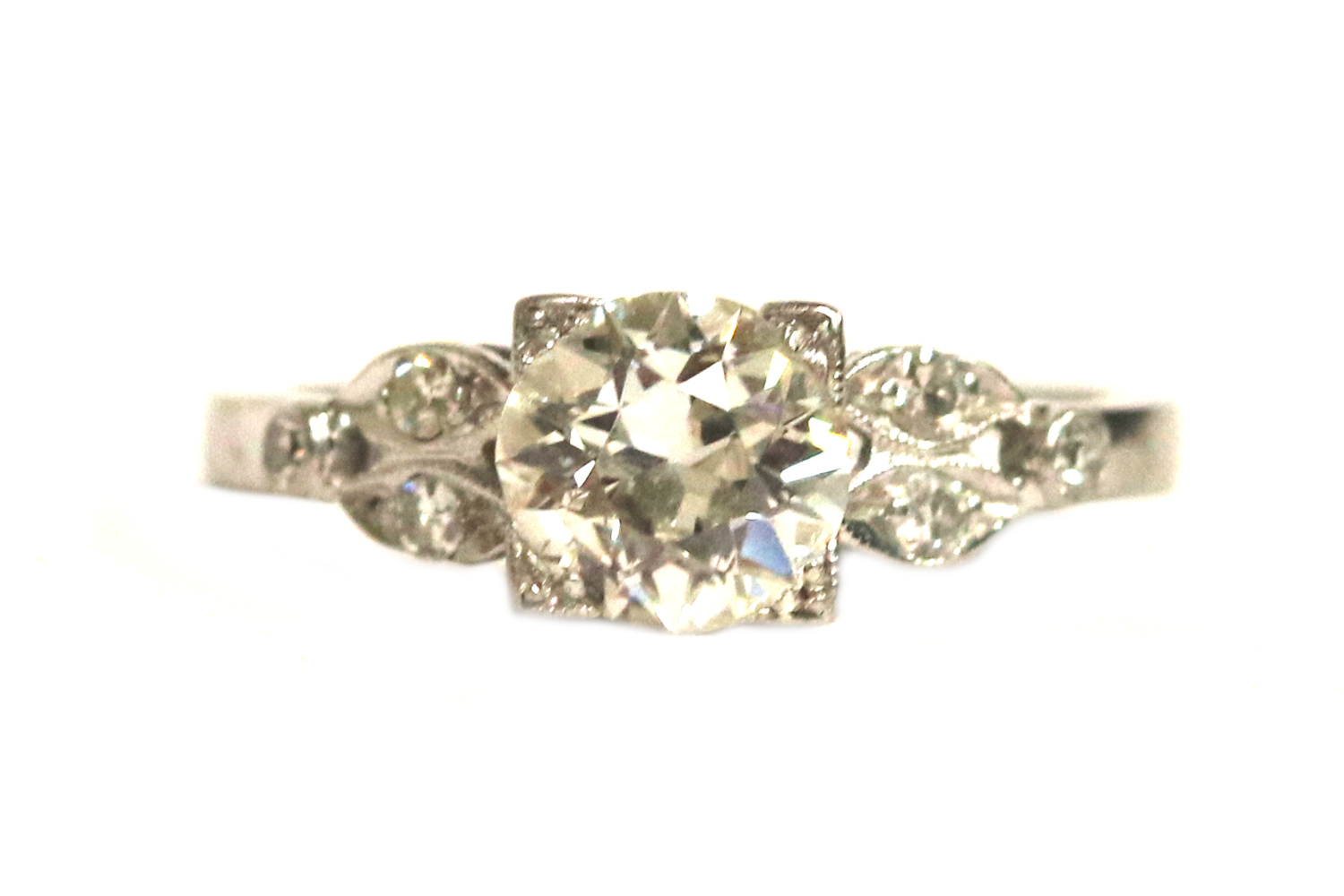 Vintage Platinum Diamond Ring – 1.26 ct.