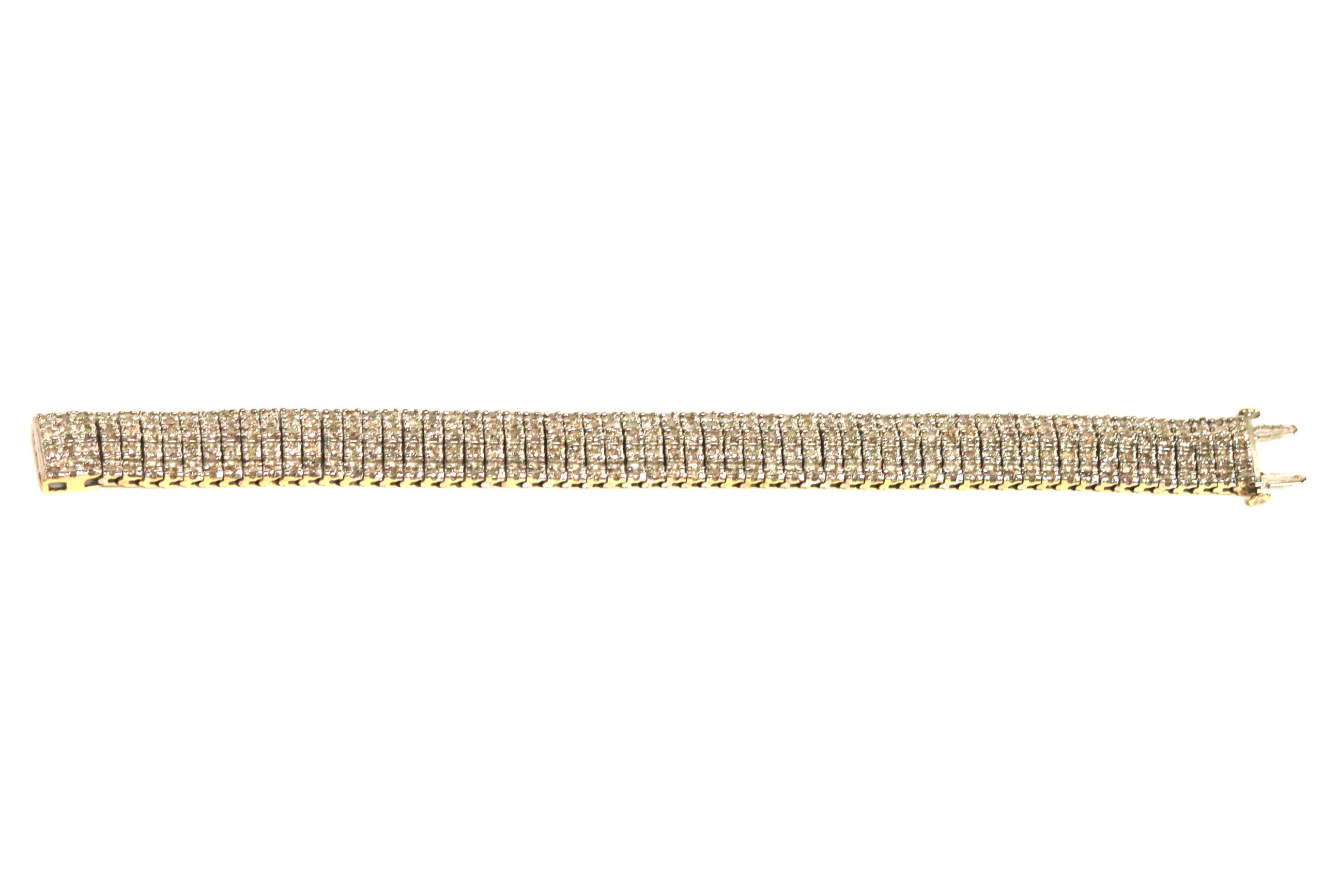 Wide Diamond Tennis Bracelet – 10.00ct. TW