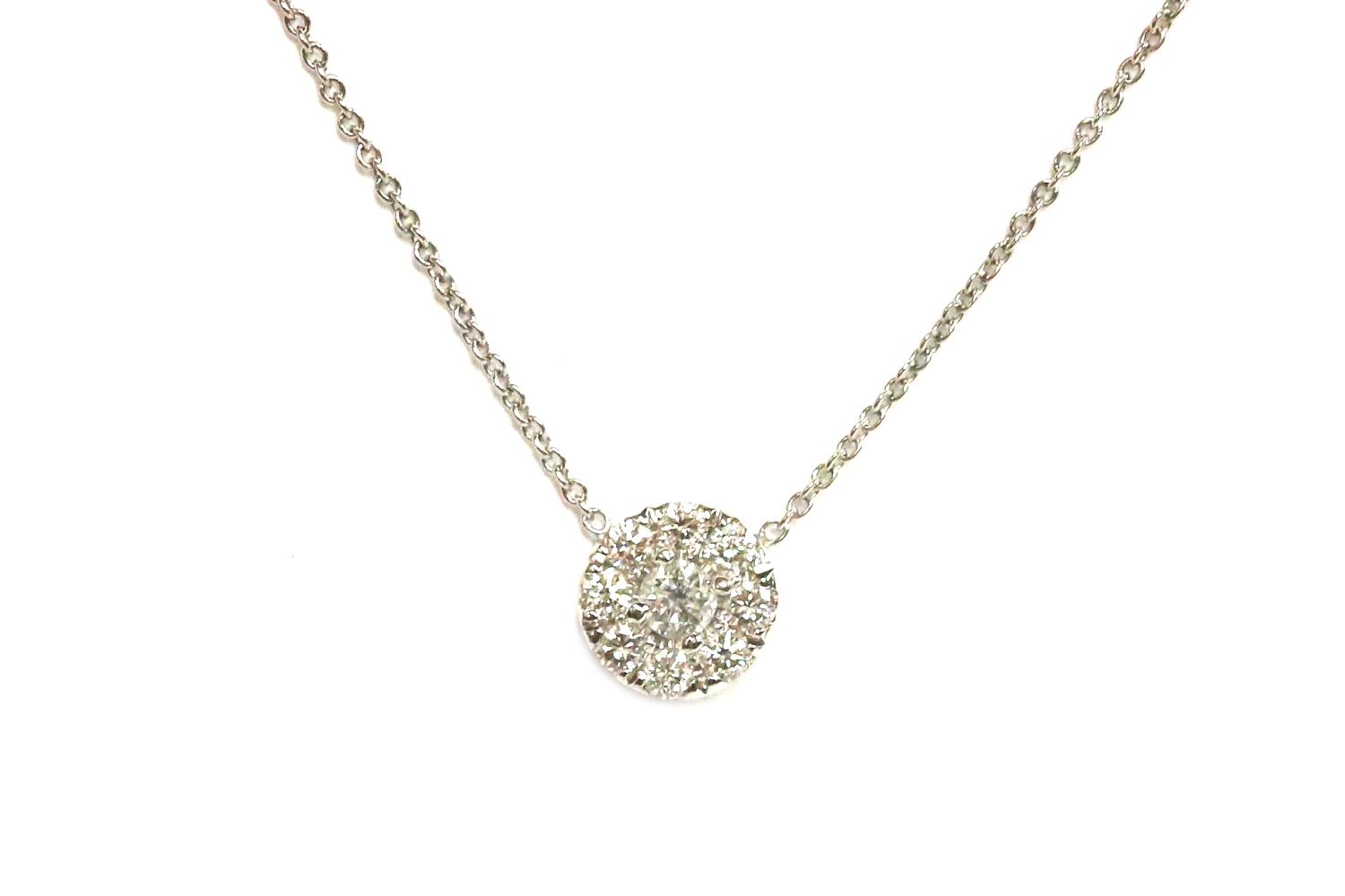 Roberto Coin Diamond Halo Necklace – 0.27ct. TW