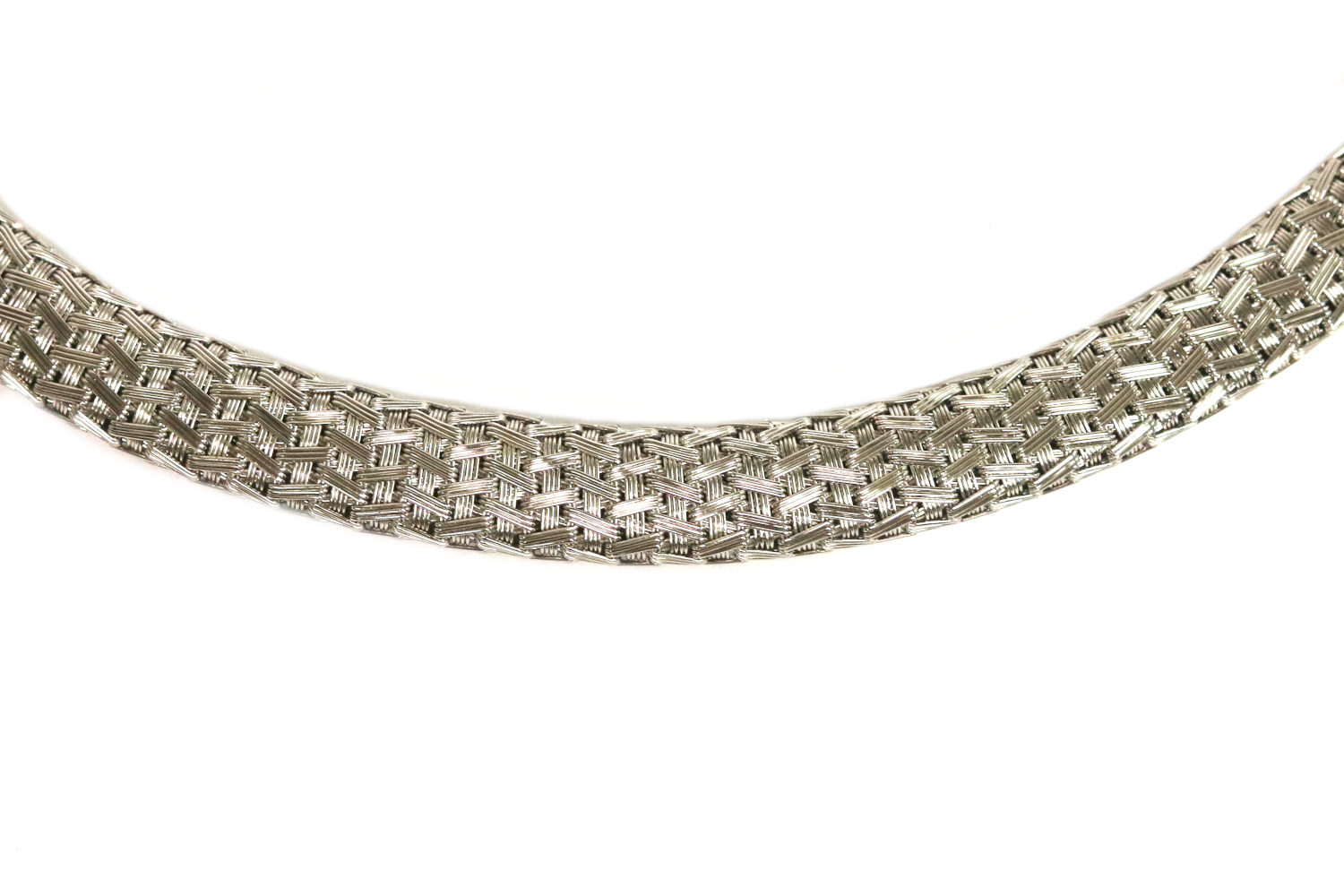White Gold Roberto Coin 18k Yellow Gold Woven Silk Collar Necklace