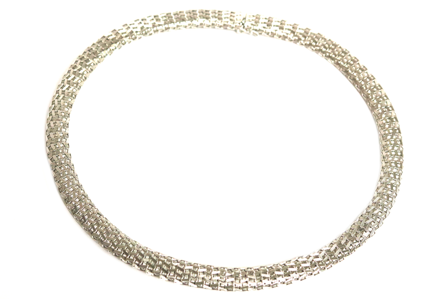 White Gold Roberto Coin 18k Yellow Gold Woven Silk Collar Necklace
