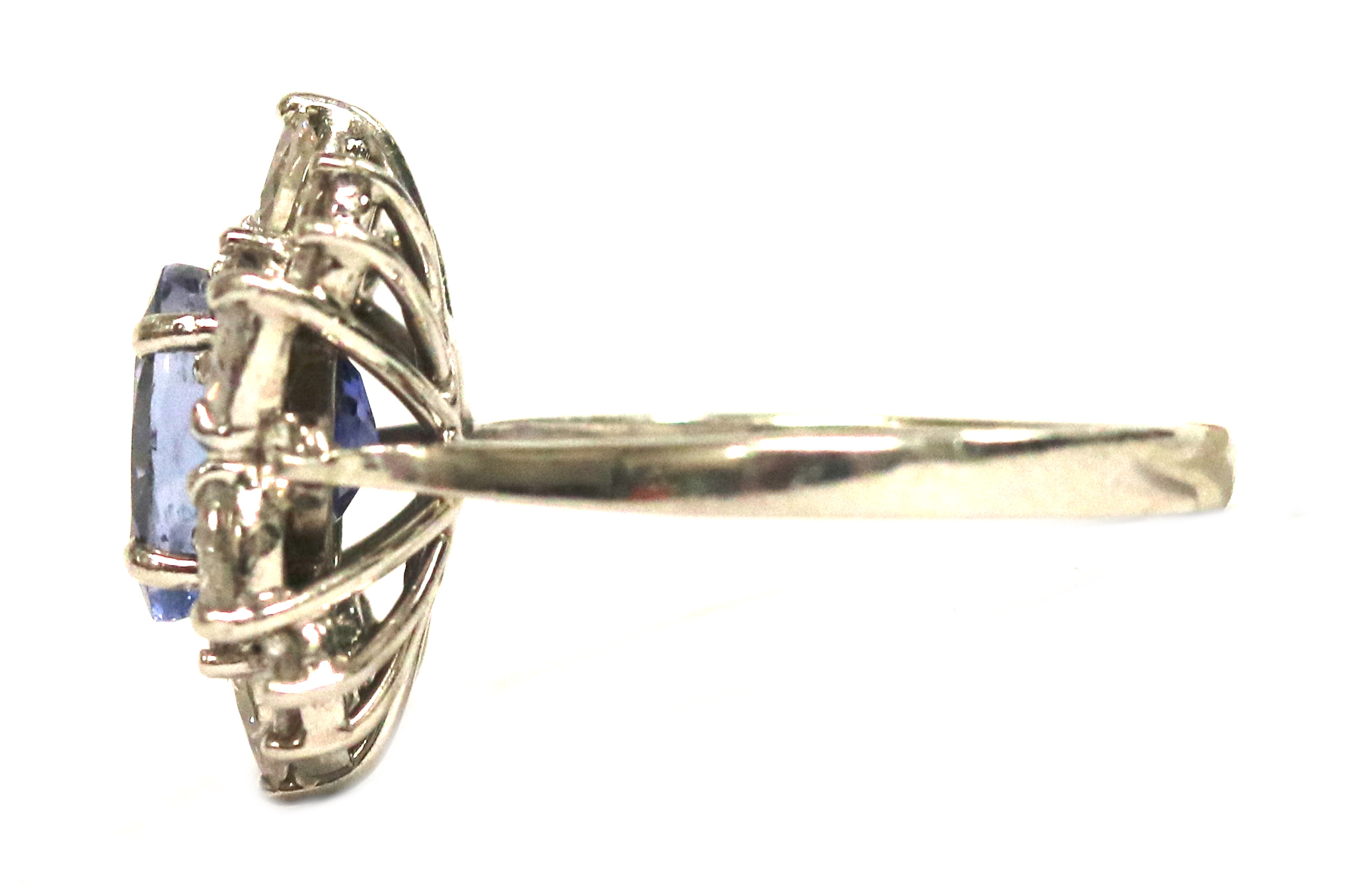 Platinum Sapphire and Diamond Ring – 3.55ct.