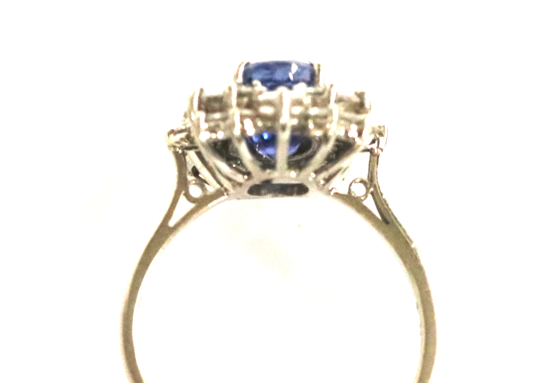 Platinum Sapphire and Diamond Ring – 3.55ct.