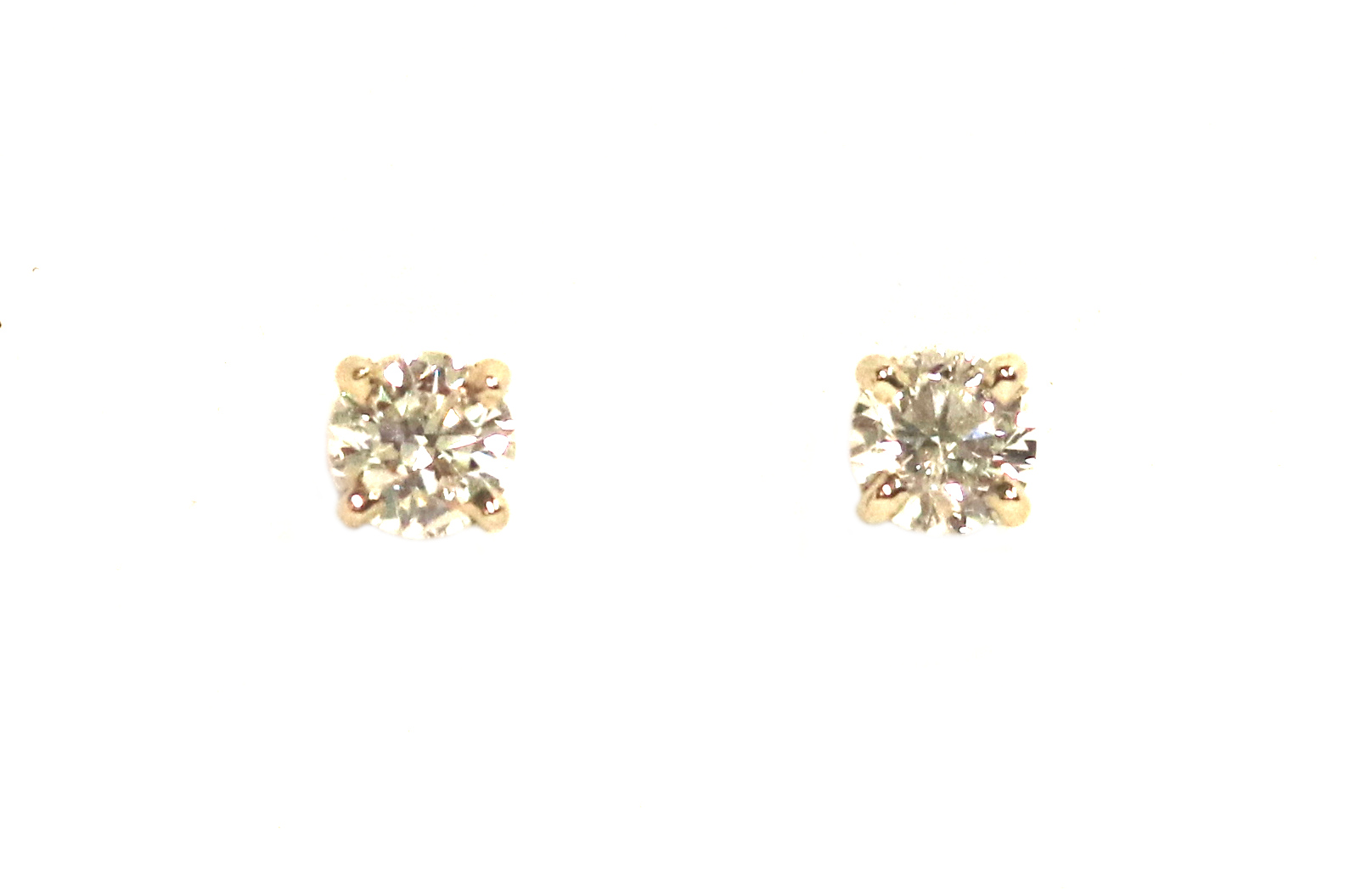 White Gold Diamond Stud Earrings – 1.20ct TW