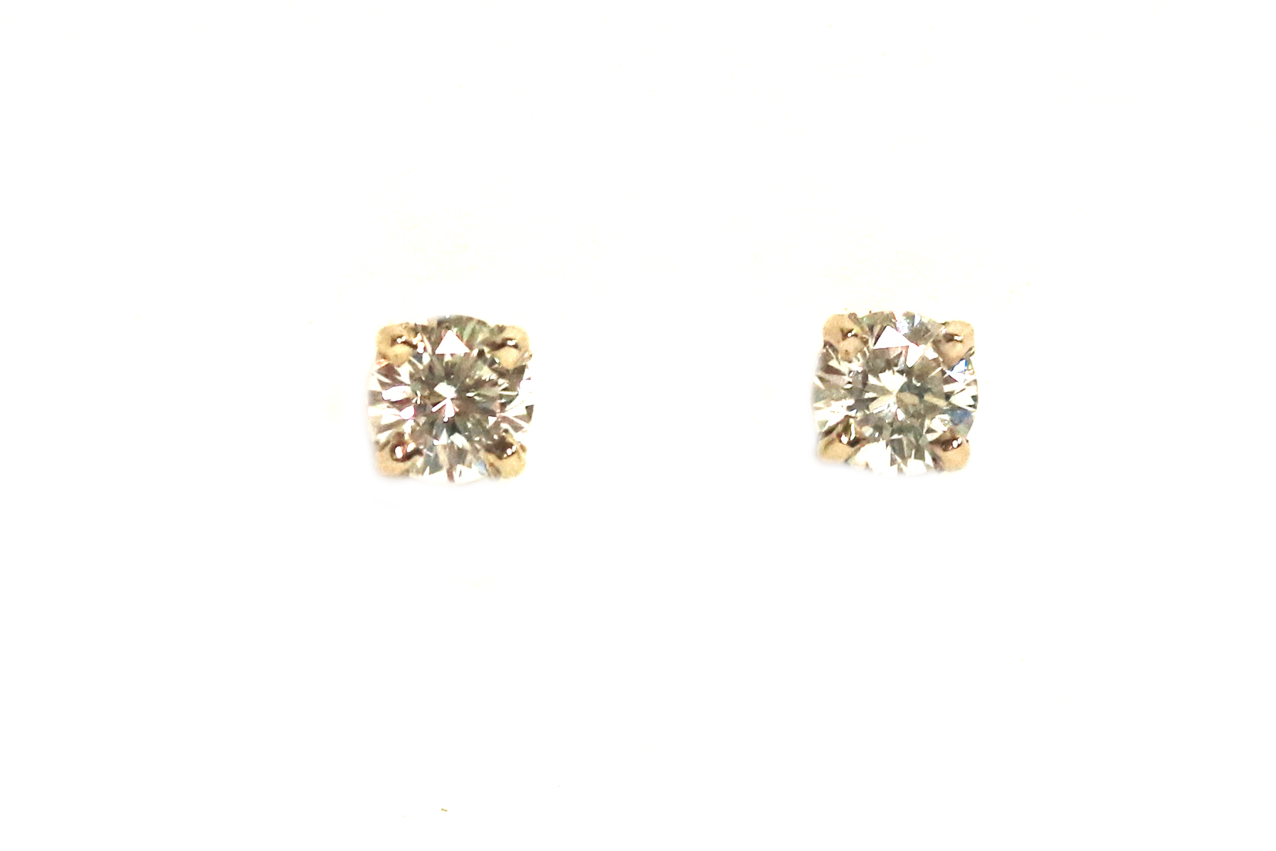 White Gold Diamond Stud Earrings – 1.48ct. TW