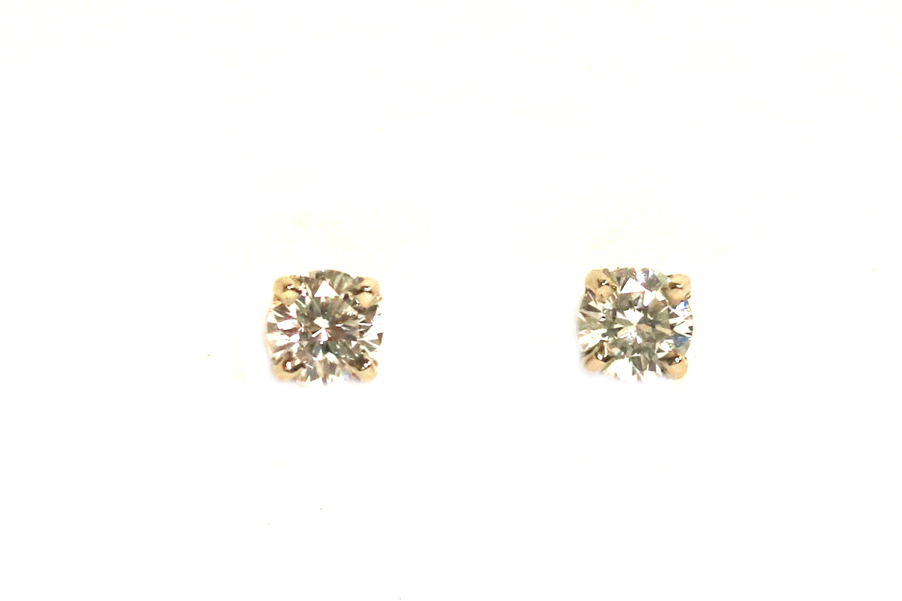 White Gold Diamond Stud Earrings – 1.48ct. TW