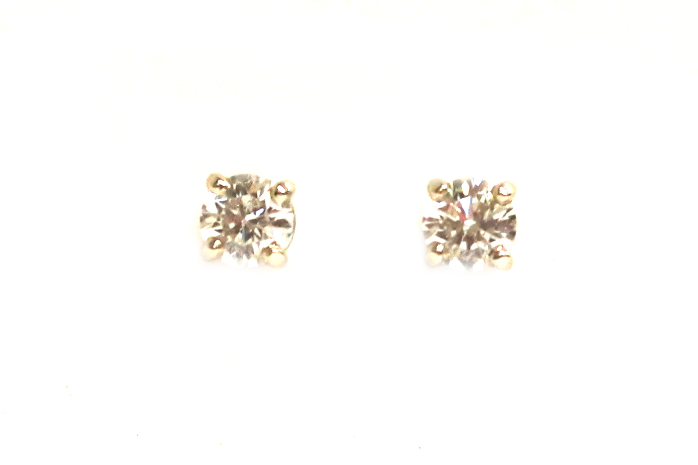 Round Brilliant Cut Diamond Stud Earrings – 0.88ct. Total Weight