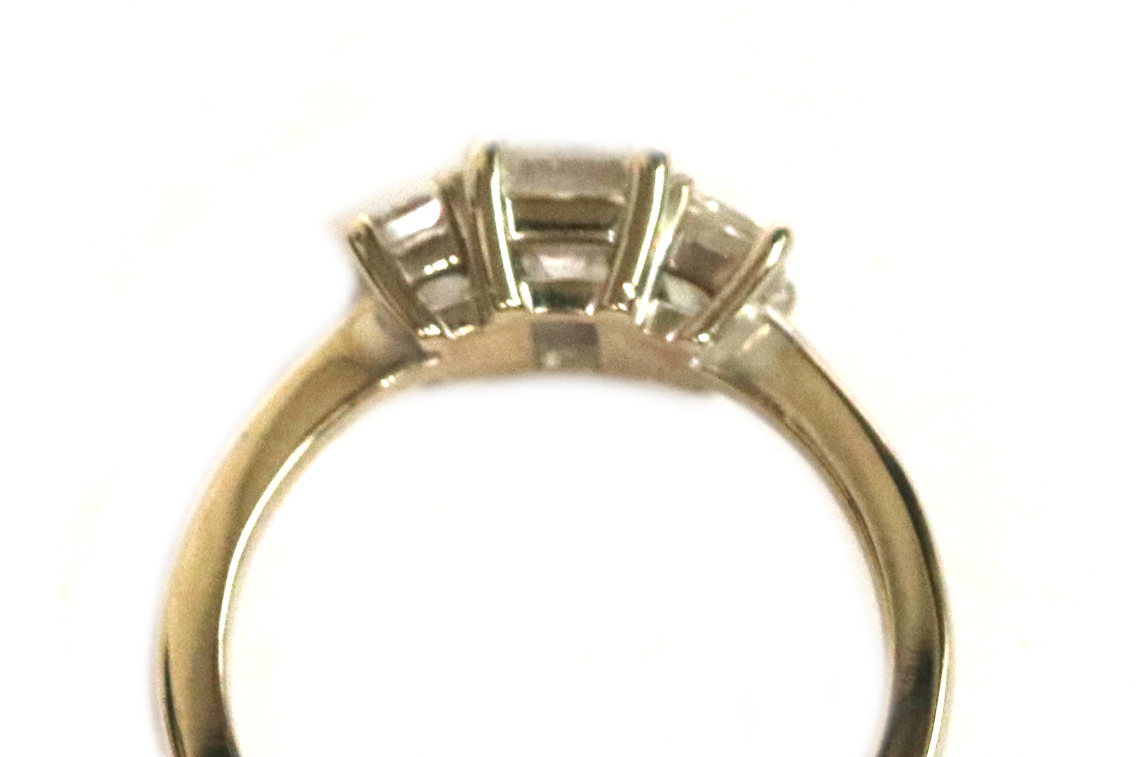 Three Stone Emerald Cut Diamond Ring – 1.93ct. TW