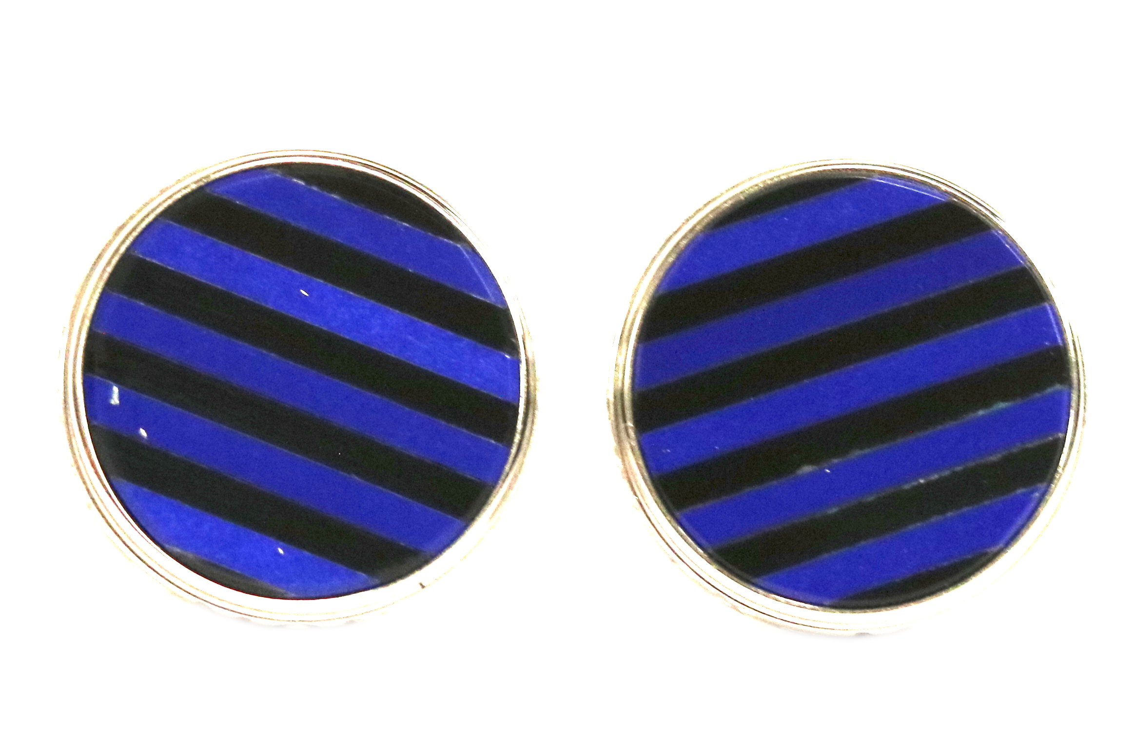 Montblanc Lapis and Black Onyx Cufflinks