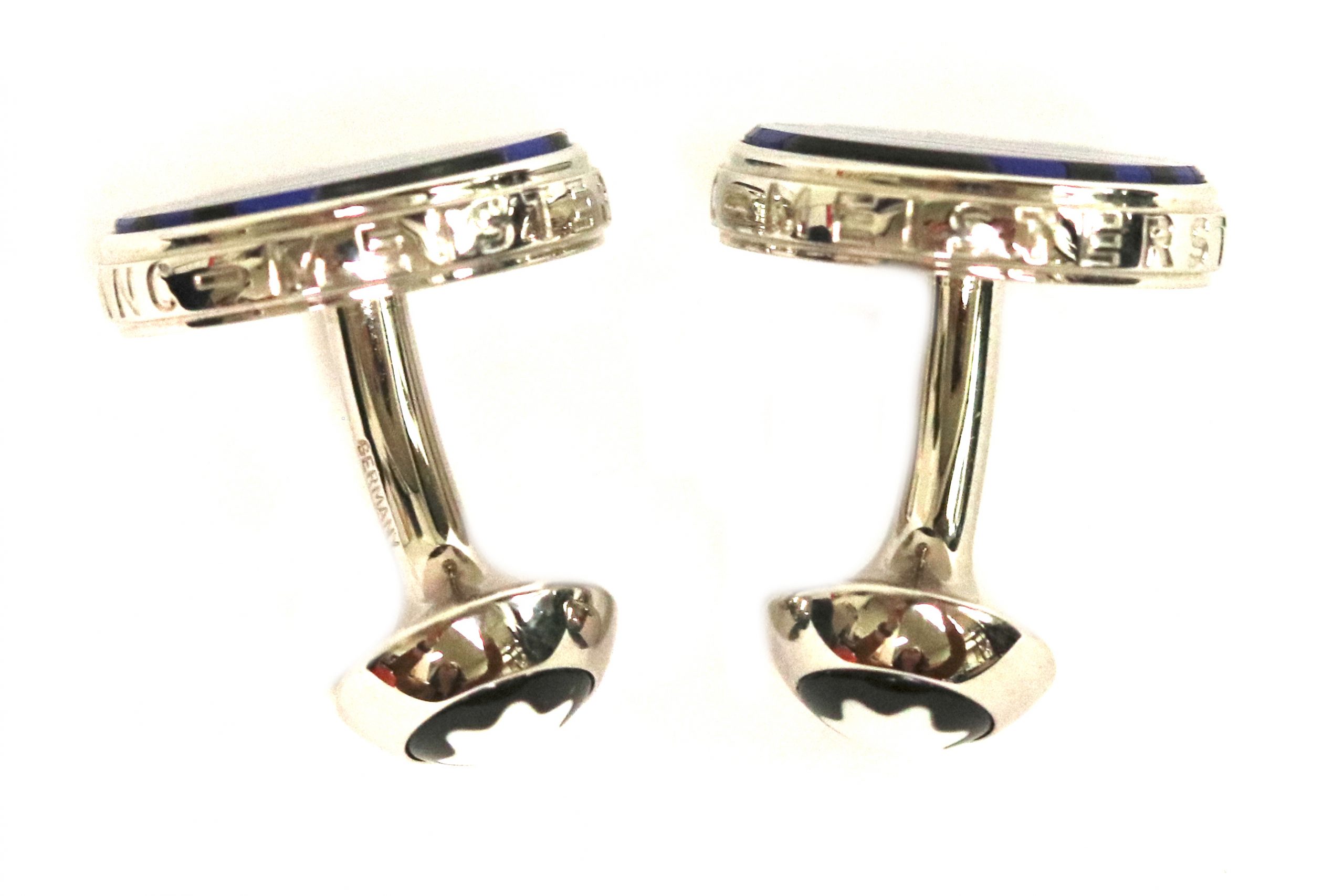 Montblanc Lapis and Black Onyx Cufflinks