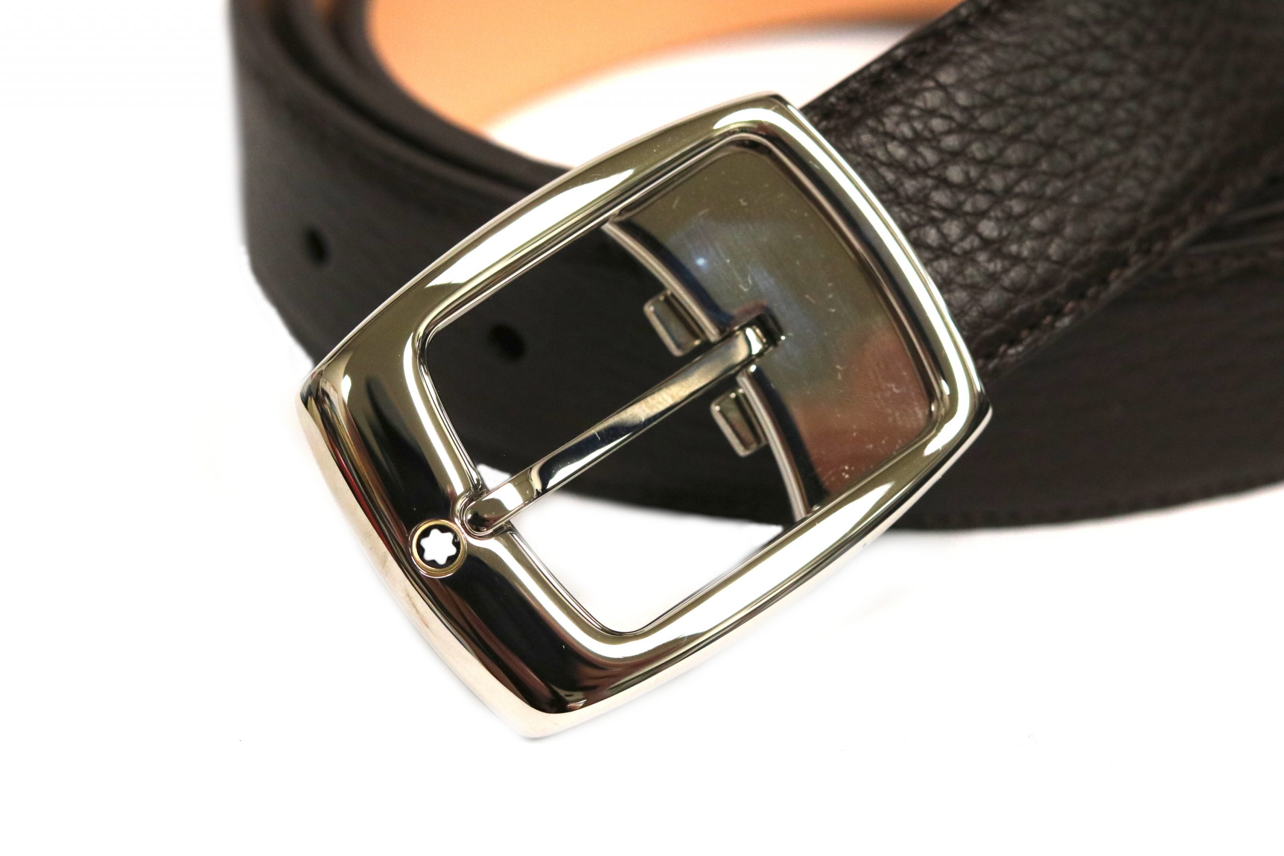Montblanc Tobacco Brown Calf Leather Strap Belt 101913