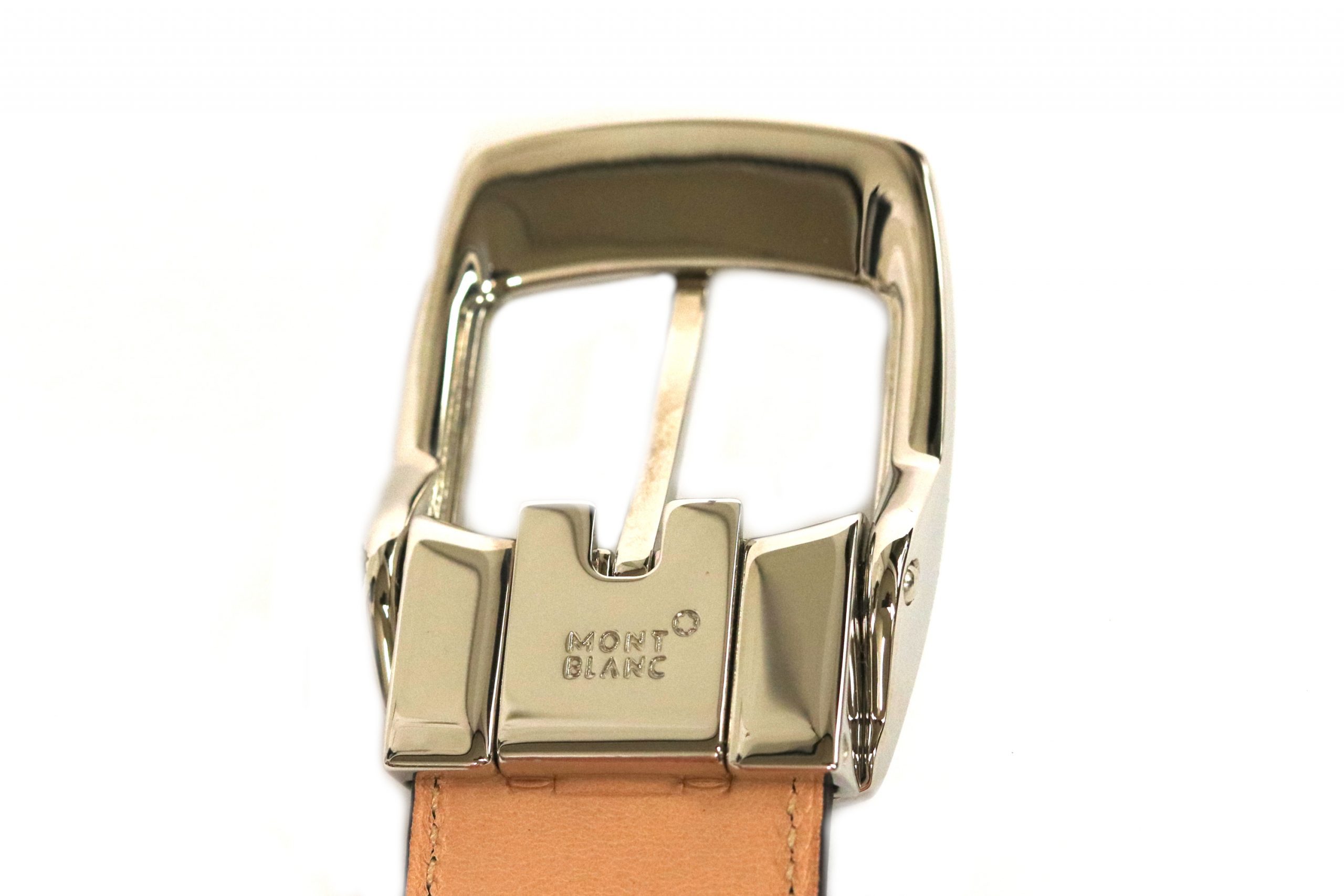 Montblanc Tobacco Brown Calf Leather Strap Belt 101913