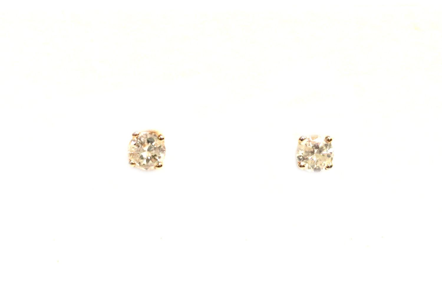 Yellow Gold Diamond Stud Earrings – 0.25ct TW